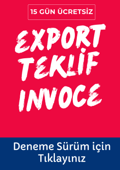 EBS EXPORT,FİYATLANDIRMA ,MALIYET ,TEKLİF ,ÇEKİ ,INVOCE ,SAĞLIK RAPORU,