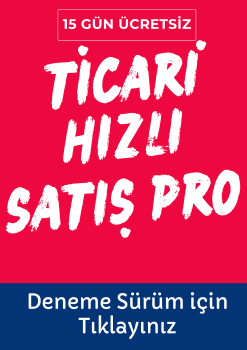 EBS TİCARİ VE HIZLI SATIŞ  PRO,EBS Ticari ve Hızlı Satış küçük ve orta ölçekli firmaların ön muhasebe ihtiyaçlarını kolay ve hızlı şekilde karşılayacak Cari, Stok, İrsaliye, Fatura, Kasa, Hızlı Satış modüllerinden oluşan paket programdır.
Uyarı sistemi ile programı ilk açtığımızda vadesi gelen işlemleri, sipariş edilecek ürünleri, faturalandırılacak irsaliyeleri size bildirir. 